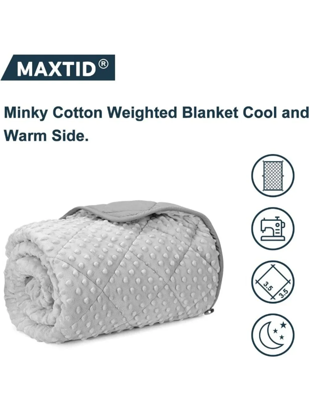 Cozy 3lb Weighted Blanket for Kids, 36